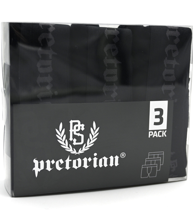 Underwear shorts Pretorian 3-pack - black