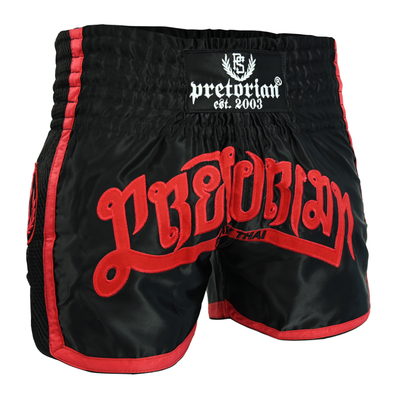 Muay Thai Shorts Pretorian "Elite" - black/red