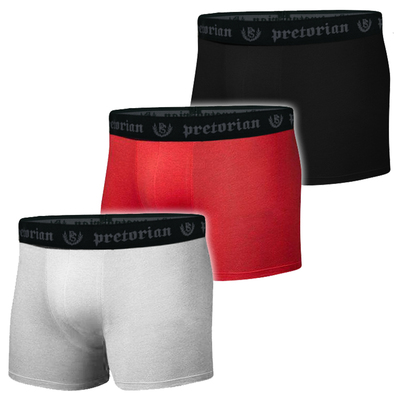 Underwear shorts Pretorian 3-pack - black/red/grey