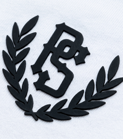 Koszulka Pretorian Ringer "PS" 3D - biała