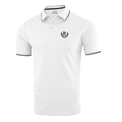 Koszulka polo Pretorian Line PS 3D black - biała