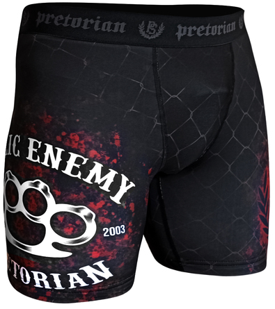 Vale Tudo Shorts Pretorian Public Enemy black