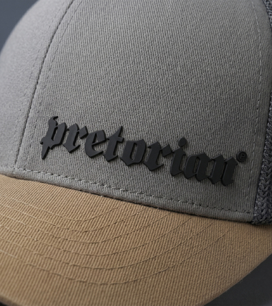 Czapka z daszkiem Pretorian Logo 3D Black - trucker