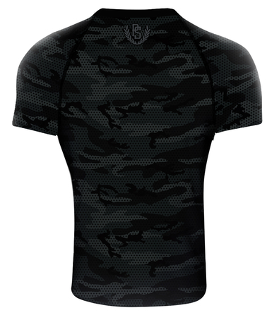 Rashguard short sleeve Pretorian Black Camo