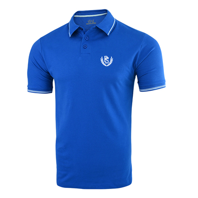 Koszulka polo Pretorian Line "PS 3D white" - niebieska