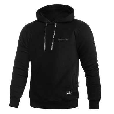Bluza z kapturem Pretorian "Logo 3D black" - czarna