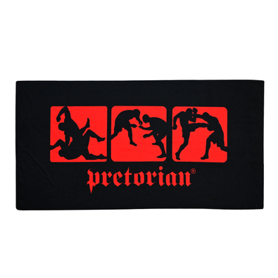 Ręcznik Pretorian Mixed Martial Arts Black/Red