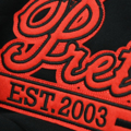 Sweat jacket baseball "Est. 2003" - black/red
