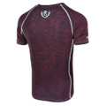 Rashguard short sleeve Pretorian  "Only for Winners" Burgundy