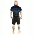 Rashguard short sleeve Pretorian "Blue Splash"