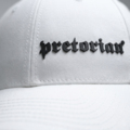Czapka z daszkiem Pretorian "Logo 3D Black" - biała