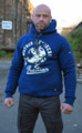 Hoodie Pretorian "Run motherf*:)ker!" - navy blue