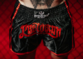 Muay Thai Shorts Pretorian "Elite" - black/red
