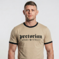 Koszulka Pretorian Ringer "Sport & Street" - piaskowa
