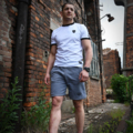 Cotton shorts Pretorian "PS" - Grey