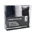 Underwear shorts Pretorian 3-pack - black/navy blue/grey