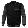 Sweat jacket baseball "Logo" - black/graphite