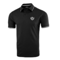 Koszulka polo Pretorian Line "PS 3D white" - czarna