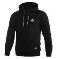 Bluza z kapturem Pretorian "PS 3D white" - czarna