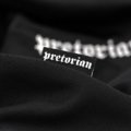 Polyester sweatshirt Pretorian "Logo" - black