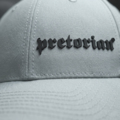 Czapka z daszkiem Pretorian "Logo 3D Black" - jasny stalowy