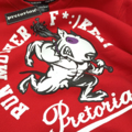 Sweatshirt Pretorian "Run motherf*:)ker!" - red