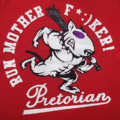 T-shirt Pretorian "Run motherf*:)ker!" - red