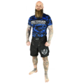 Rashguard short sleeve Pretorian "Blue Camo"