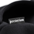 Bluza rozpinana z kapturem Pretorian "Logo 3D white" - czarna