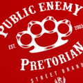 T-shirt Pretorian "Public Enemy" - red