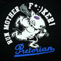  Women's Sweatshirt Pretorian "Run motherf*:)ker!" - black
