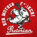  Women's Sweatshirt Pretorian "Run motherf*:)ker!" - red