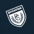 Spodnie dresowe Pretorian "Crest 3D" ściągacz - granatowe