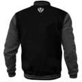 Sweat jacket baseball "Logo" - black/graphite