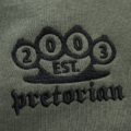 Spodnie dresowe Pretorian "Public Enemy" khaki - ściągacz