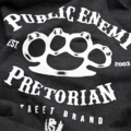 Hoodie Pretorian  "Public Enemy" - grey