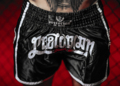 Muay Thai Shorts Pretorian "Elite" - black/white