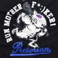 Koszulka damska Pretorian "Run motherf*:)ker!" - czarna