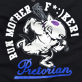  Women's T-shirt Pretorian "Run motherf*:)ker!" - Black