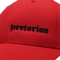 Czapka z daszkiem Pretorian "Logo Black" - czerwona