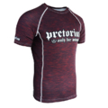 Rashguard short sleeve Pretorian "Only for Winners" Burgundy