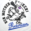  Women's T-shirt Pretorian "Run motherf*:)ker!" - White