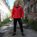 Kurtka softshell Pretorian "No Logo" - czerwona