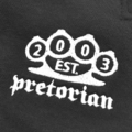 Spodnie dresowe Pretorian "Public Enemy" czarne - ściągacz