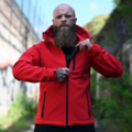 Softshell Jacket Pretorian "No Logo" - red