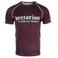 Rashguard short sleeve Pretorian "Only for Winners" Burgundy