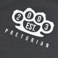 Bluza z kapturem Pretorian "Public Enemy" - grafitowa