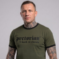 Koszulka Pretorian Ringer "Back to classic" - oliwkowa